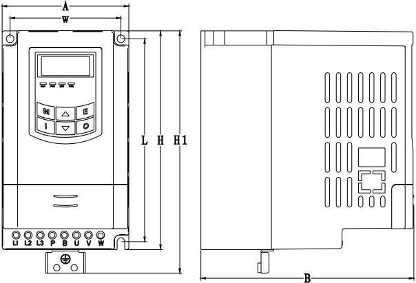 Частотный преобразователь Eura Drives серии Е-800, корпус E - типа