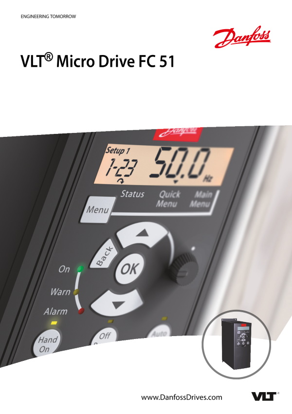 Частотный преобразователь Danfoss VLT Micro Drive FC 51, инструкция
